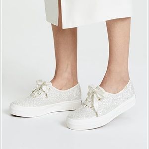 Keds X Kate Spade Glitter Platform Sneakers